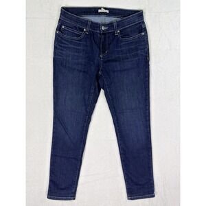 Eileen Fisher Jeans Womens 6P Blue Skinny Dark Wash Denim Low Rise Stretch